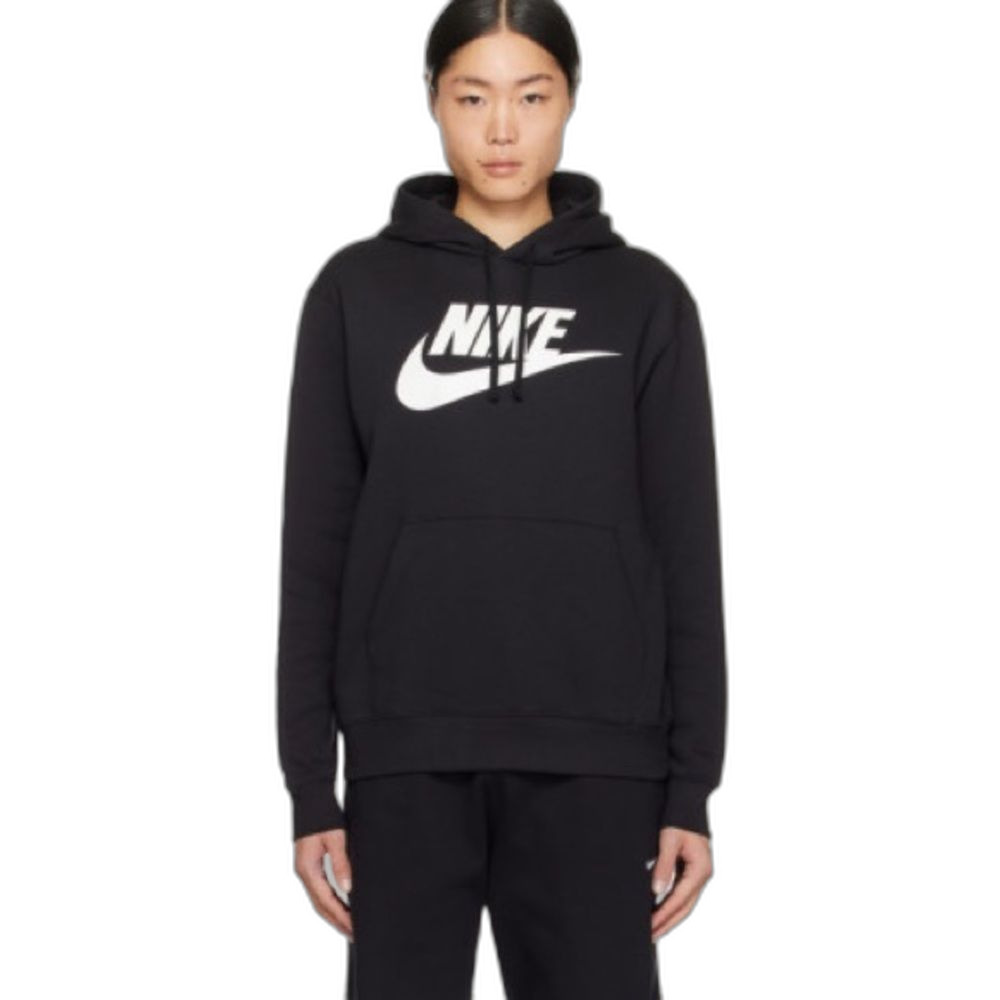 Nike Big Kids Swoosh Black Hoodie L